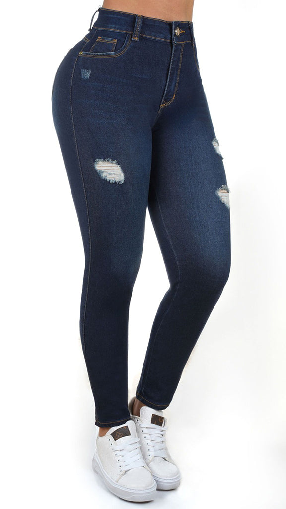 JEAN ELASTICO SKINNY AZUL OSCURO