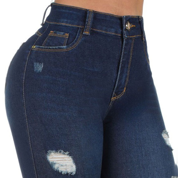 JEAN ELASTICO SKINNY AZUL OSCURO