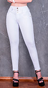 JEAN ELASTICO TIRO ALTO PUSH-UP BLANCO