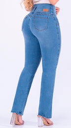 JEAN ELASTICO BOTA RECTA AZUL CLARO