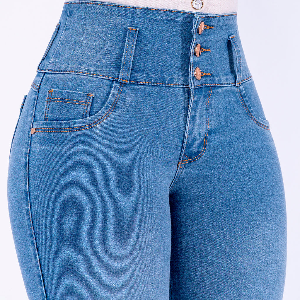 JEAN ELASTICO BOTA RECTA AZUL CLARO