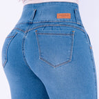 JEAN ELASTICO BOTA RECTA AZUL CLARO