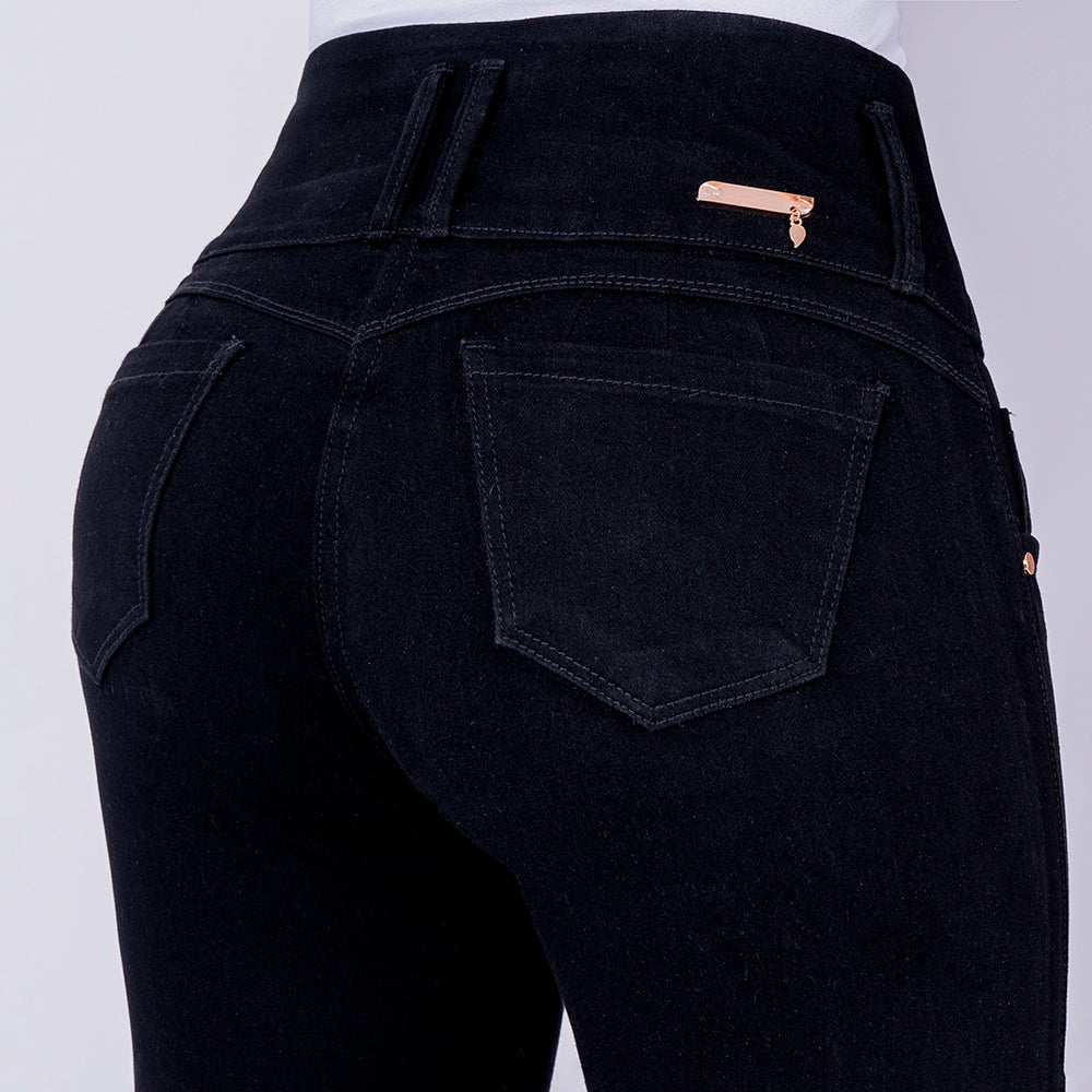JEAN ELASTICO BOTA RECTA NEGRO