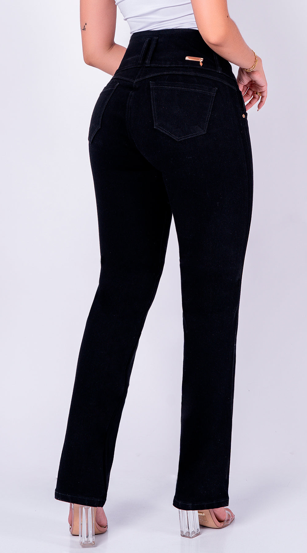 JEAN ELASTICO BOTA RECTA NEGRO