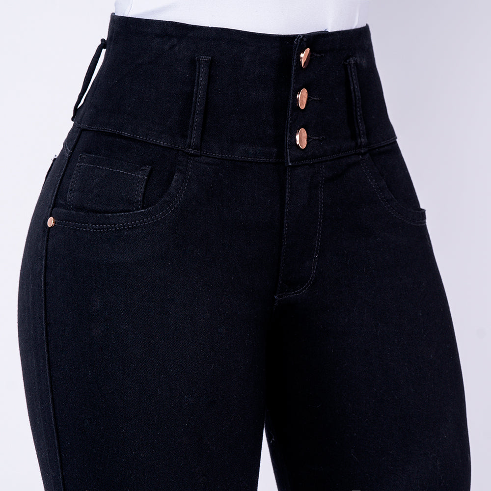 JEAN ELASTICO BOTA RECTA NEGRO