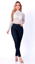 JEAN ELASTICO SKINNY AZUL OSCURO