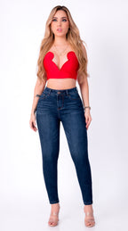 JEAN ELASTICO SKINNY AZUL OSCURO