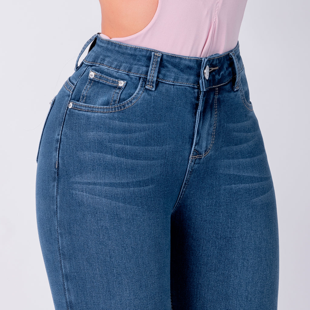 JEAN ELASTICO SKINNY AZUL MEDIO