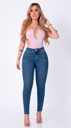 JEAN ELASTICO SKINNY AZUL MEDIO