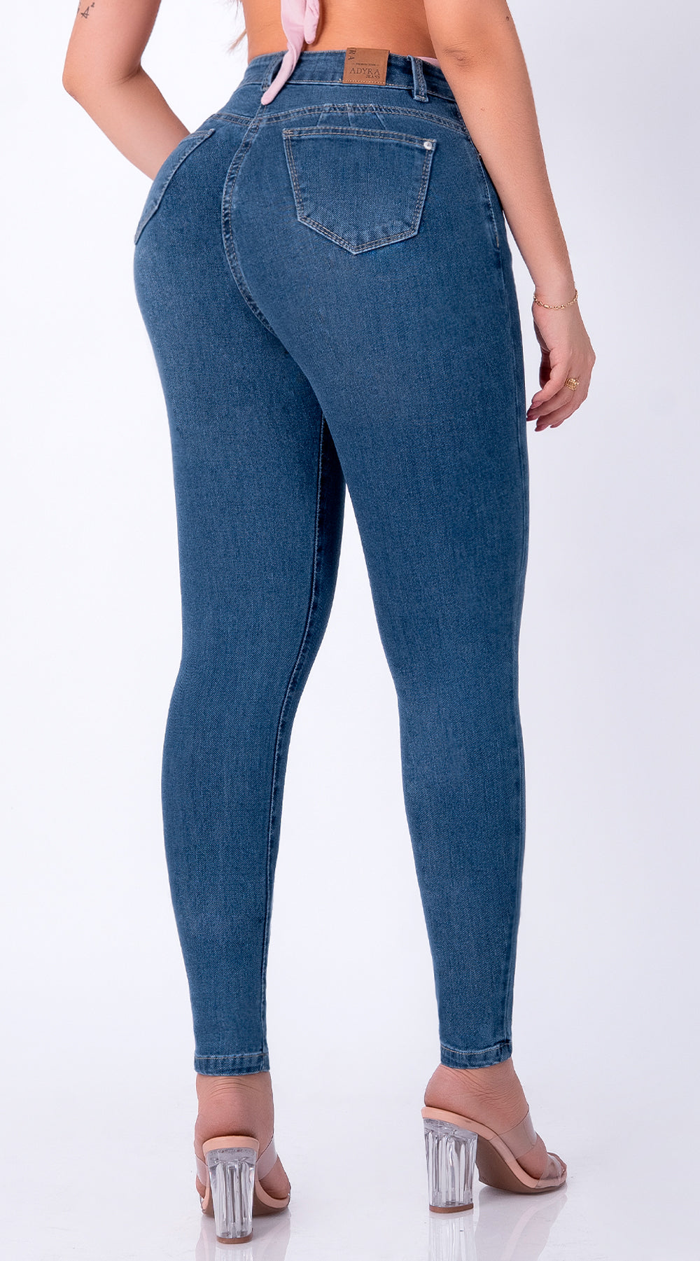 JEAN ELASTICO SKINNY AZUL MEDIO