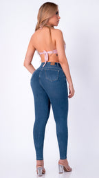 JEAN ELASTICO SKINNY AZUL MEDIO