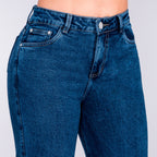 JEAN WIDE LEG SEMI ELASTICO AZUL