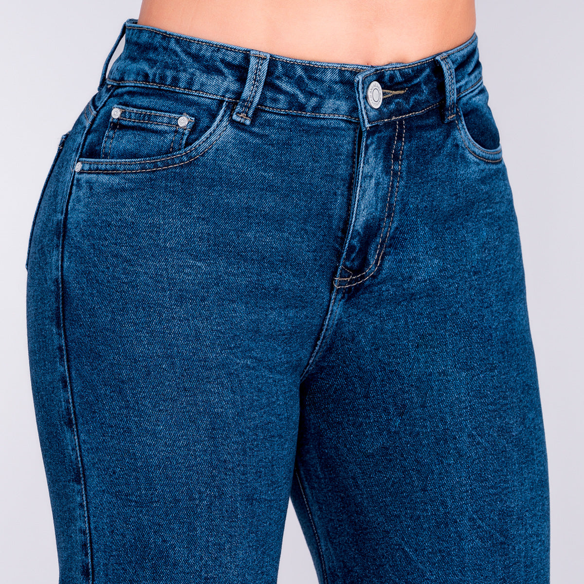JEAN WIDE LEG SEMI ELASTICO AZUL