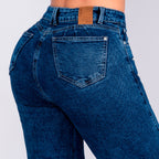 JEAN WIDE LEG SEMI ELASTICO AZUL
