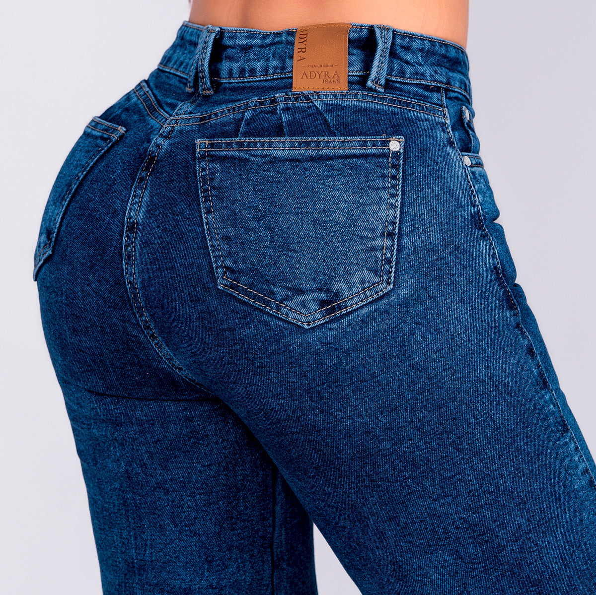 JEAN WIDE LEG SEMI ELASTICO AZUL