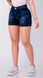 SHORT JEAN ELASTICO AZUL OSCURO