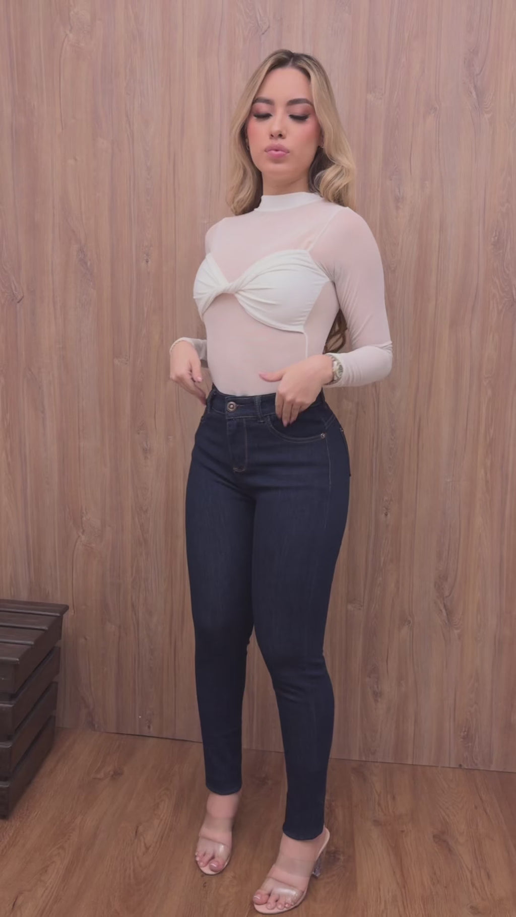 JEAN ELASTICO SKINNY AZUL OSCURO