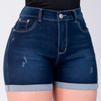 SHORT JEAN ELASTICO AZUL OSCURO