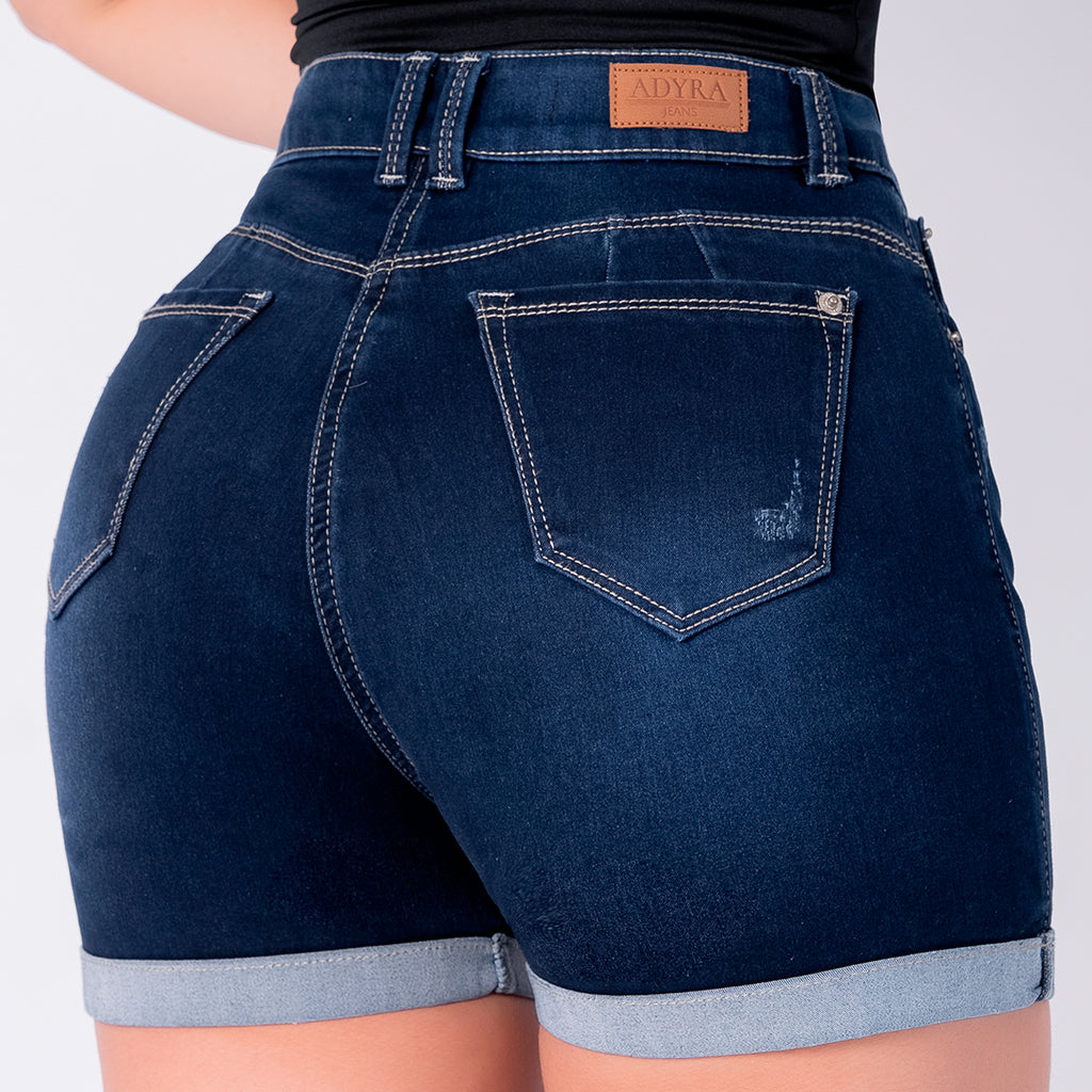 SHORT JEAN ELASTICO AZUL OSCURO