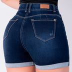 SHORT JEAN ELASTICO AZUL OSCURO