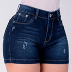 SHORT JEAN ELASTICO AZUL OSCURO