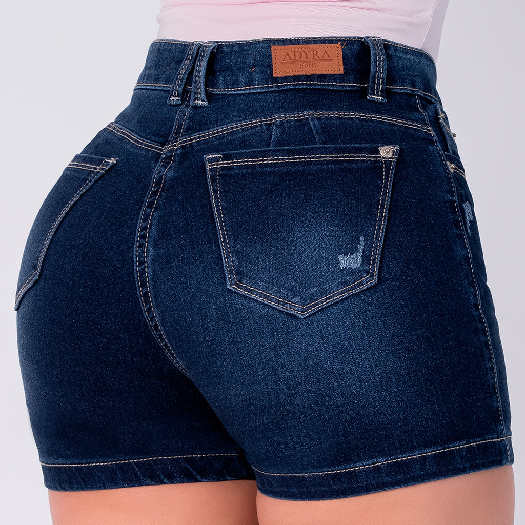 SHORT JEAN ELASTICO AZUL OSCURO