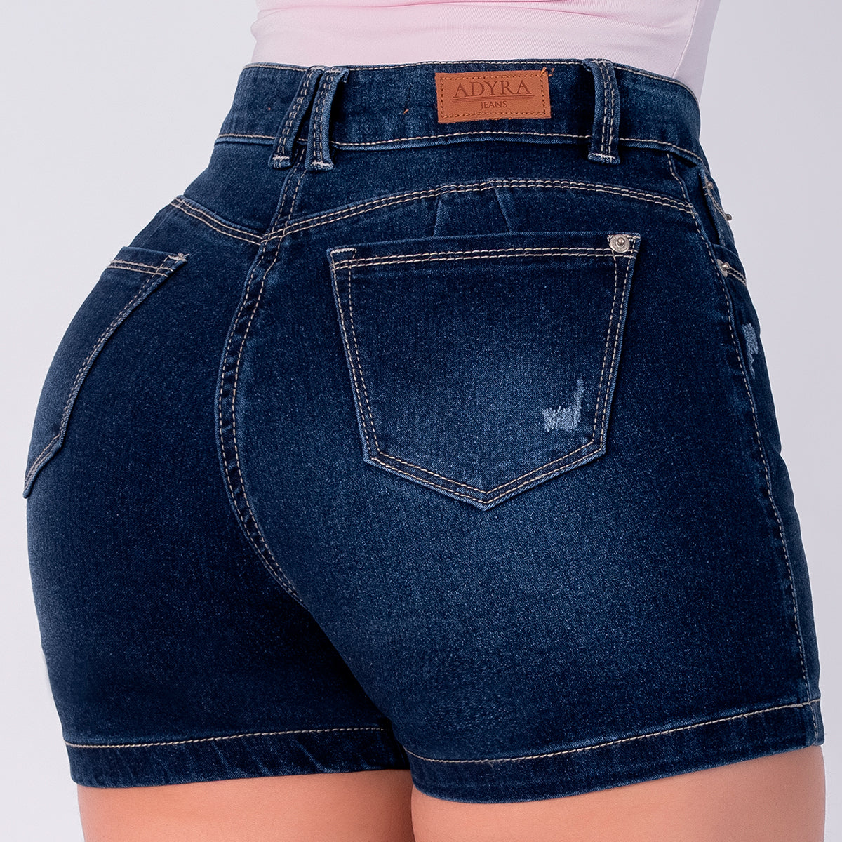 SHORT JEAN ELASTICO AZUL OSCURO