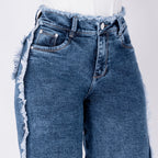 BERMUDA JEAN ELASTICO AZUL OSCURO